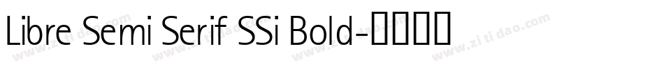 Libre Semi Serif SSi Bold字体转换